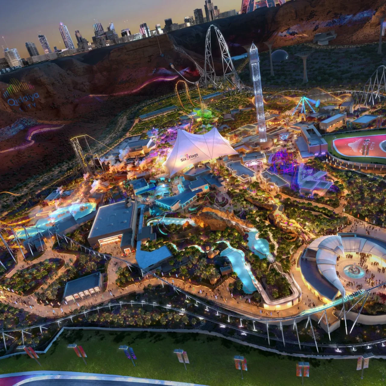 Six Flags Qiddiya City : un nouveau parc saoudien avec d'autres coasters