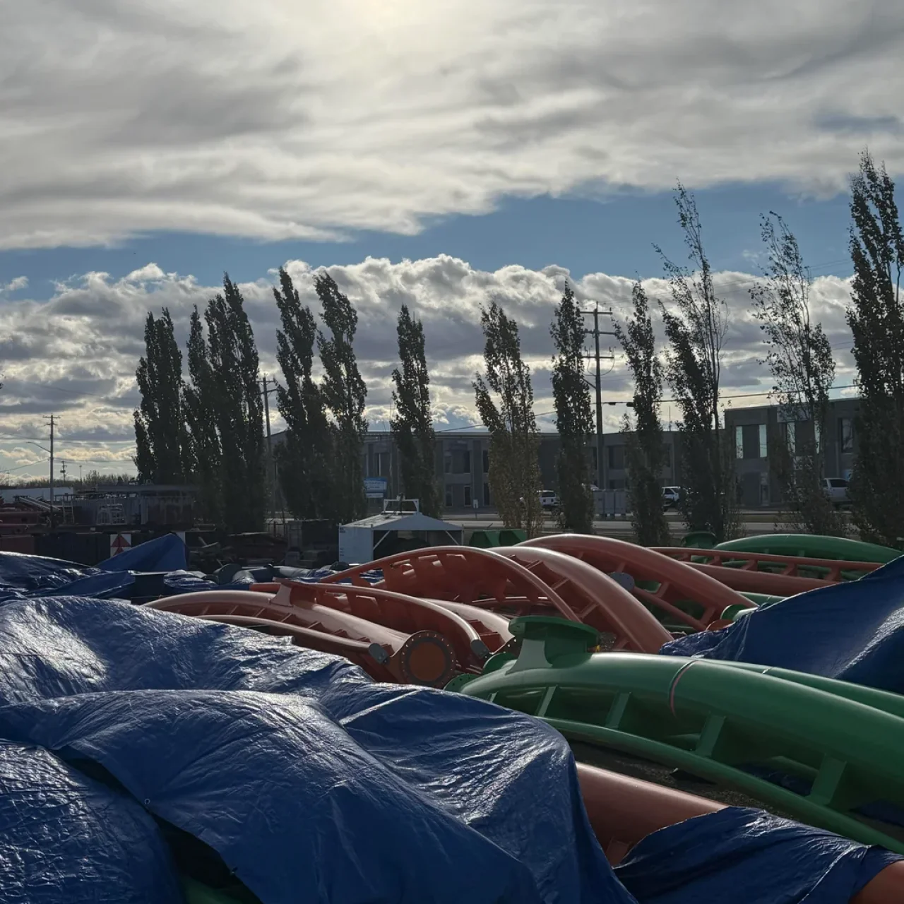 Un coaster Vekoma à Galaxyland