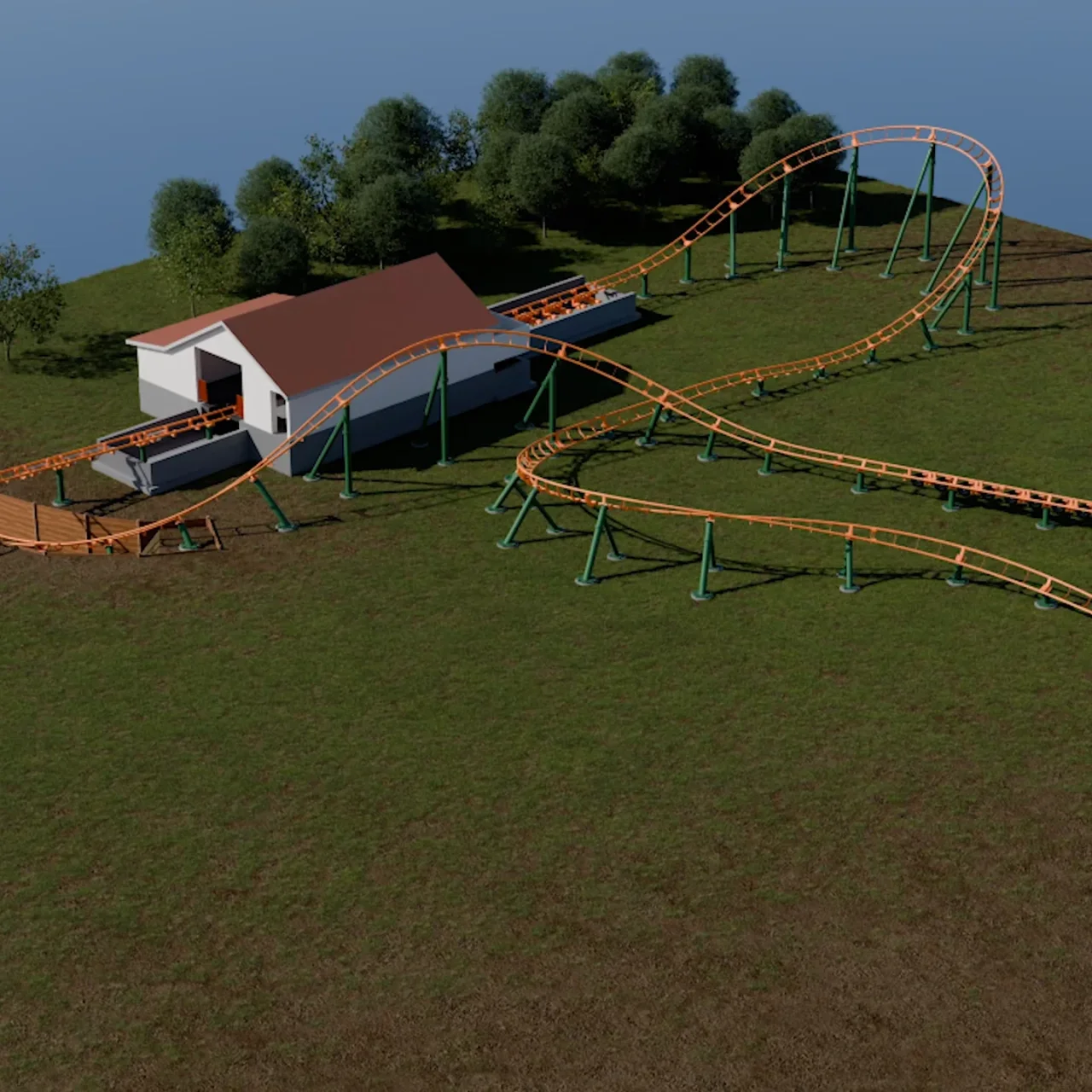 Un Family Launch Coaster ART Engineering à Holland-Park