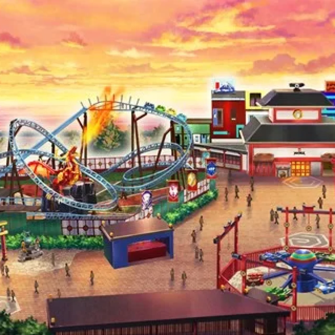 Un Spinning Coaster Mack à Legoland Japan