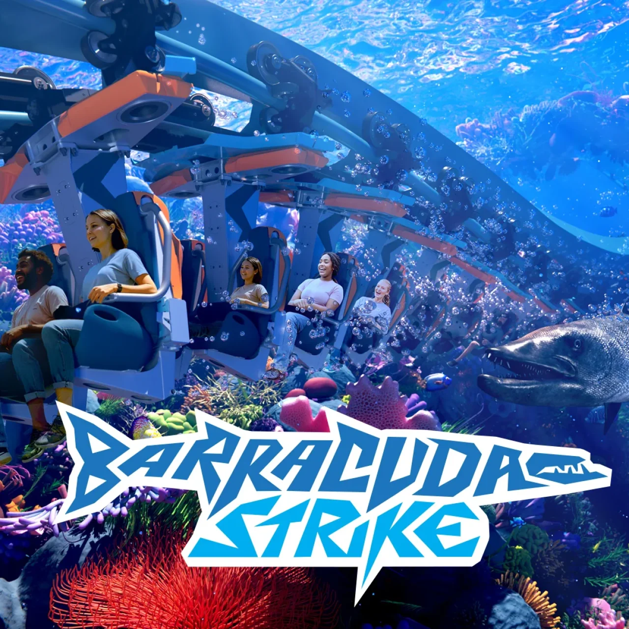 Barracuda Strike : un Family Inverted Coaster B&M à SeaWorld San Antonio